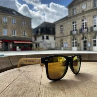 lunettes en bambou, verrs jaunes, Le Tire Bouchon