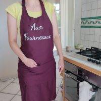 Impression textile tablier aux fourneaux