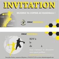 Création de Flyer EMAC Handball